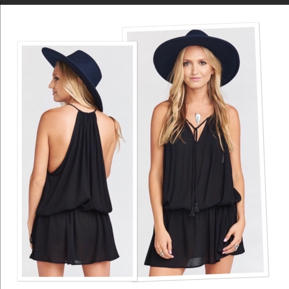 Show Me Your Mumu Lasso Cloud Black Dress